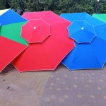 Парасоля кругла для торгівлі 2,8м, 8 товстих шпиць, подвійний клапан